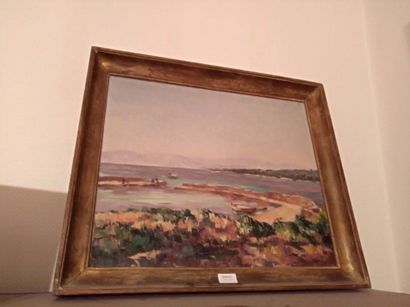 MARCEL BERNANOSE (1884-1952) Bord de mer dans le midi
Huile sur toile non signée.
45...