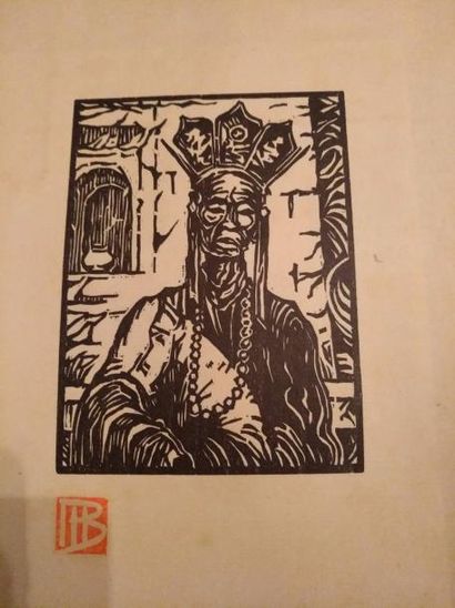 MARCEL BERNANOSE (1884-1952) Lot de gravures: un fort lot de tirages du Bonze