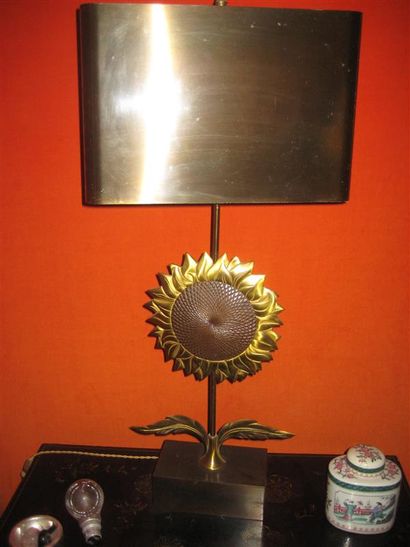 null Paire de lampes "tournesol", maison Charles, années 1970.
H : 73 cm