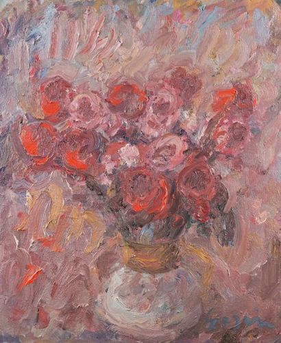 Atelier Pierre GOGOIS (né en 1935) Roses rouges
Huile sur toile.
Signée en bas à...
