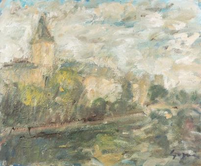 Atelier Pierre GOGOIS (né en 1935) Bord de Seine
Huile sur toile.
Signée en bas à...
