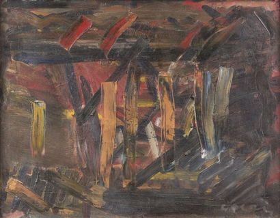 Atelier Pierre GOGOIS (né en 1935) Composition abstraite, 1959
Huile sur toile.
Signée...