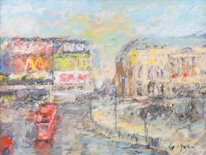 Atelier Pierre GOGOIS (né en 1935) Piccadily Circus, Londres
Pastel et huile.
Signée...