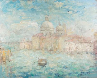 Atelier Pierre GOGOIS (né en 1935) Les vaporetto, Venise
Huile sur toile.
Signée...