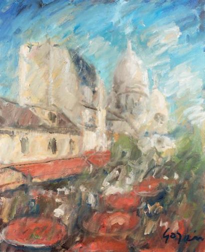 Atelier Pierre GOGOIS (né en 1935) Montmatre l'été
Huile sur toile.
Signée en bas...