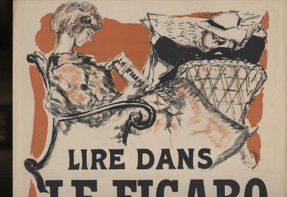 Pierre BONNARD Fontenay-aux-Roses 1867 - Le Cannet 1949 Le Figaro (affiche d'intérieur),...