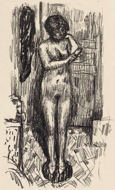 Pierre BONNARD Fontenay-aux-Roses 1867 - Le Cannet 1952 Étude de nu, vers 1925. Lithographie,...