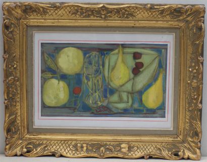 null Gabriel ZENDEL
Nature morte 
Papier sur panneau
24 x 41 cm