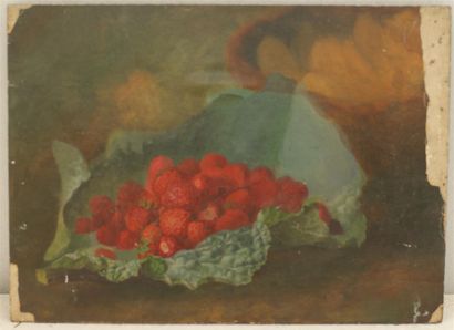 null Nature morte aux fraises
Huile sur panneau
34 x 33 cm