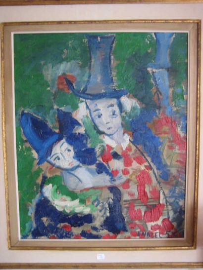 null Jacques ENDZEL (1927)
Les deux arlequins
Huile sur toile
58.5 x 48 cm