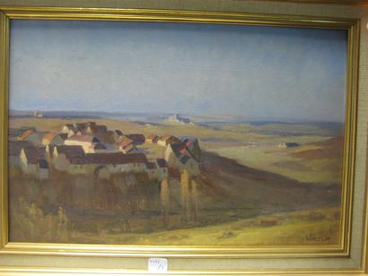 null Emile WEGELIN (1875-1962)
- le Village
huile sur panneau
signée en bas à droite
27.5...