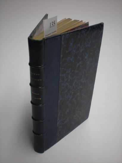 Alfred de VIGNY Journal d'un poète... Paris, Lévy, 1867. In-12, demi-chagrin bleu,...