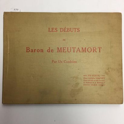 H. DOSSEUR Les Débuts du baron de Meutamort par un confrère. Paris, Legoupy, Sport...