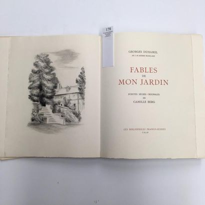 Georges DUHAMEL Fables de mon jardin. Paris, Les Bibliophiles Franco-Suisses, 1949....