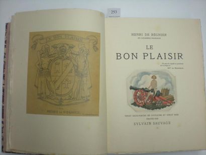 Henri de REGNIER Le Bon plaisir. Paris, La Roseraie, 1929. In- 4, demi-chagrin maroquiné...