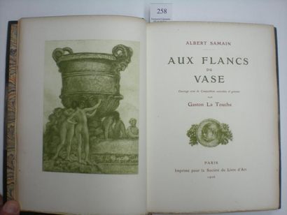 ALBERT SAMAIN Aux flancs du vase. Paris, Société du Livre d'Art, 1906. In-8, demi-maroquin...