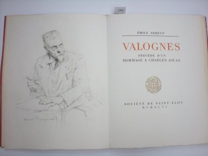 Emile SEDEYN Valognes précédé d'un hommage à Charles Jouas. Paris, Société de Saint-Eloy,...
