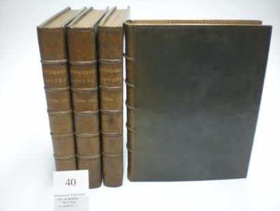 OVIDE Les Métamorphoses. Paris, Prault, 1767-1771. 4 volumes in-4, maroquin janséniste...