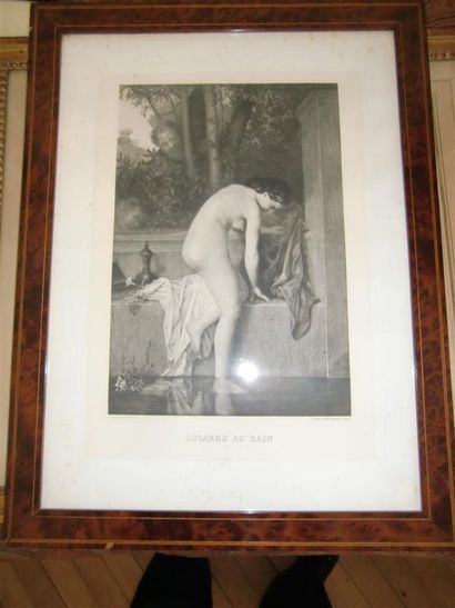 null HENNER (d'après)
" Suzanne au bain "
Gravure par Barbotin
39.5 x 27 cm
Piqû...