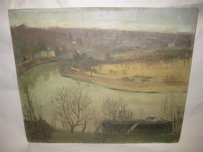 null Jacques THEVENET (1891-1989)
Ferme dans un paysage
Huile sur toile
Signée en...
