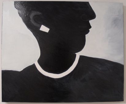 Suzanne Jalenques Portrait/Parure, huile sur toile, 67 x 165 cm,2010 Diplômée de...