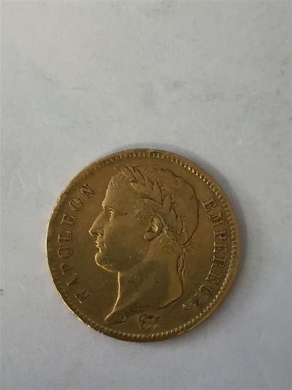 null FRANCE
40 francs or, Empereur Napoléon 1er tête nue, 1806
40 francs or, Empereur...