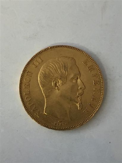 null FRANCE
50 francs or, Empereur Napoléon III tête nue, (A) 1856
1 monnaie or.
Poids...