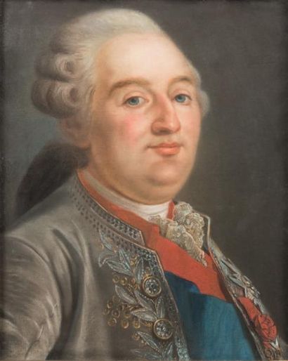 Ecole Francaise vers 1780 Portrait de Louis XVI Pastel.
44 x 36,5 cm
