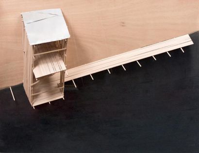 Tadashi KAWAMATA (1953) 
Plan for Lyon, Tower N°5, 2014
Technique mixte, sculpture.
Signé,...
