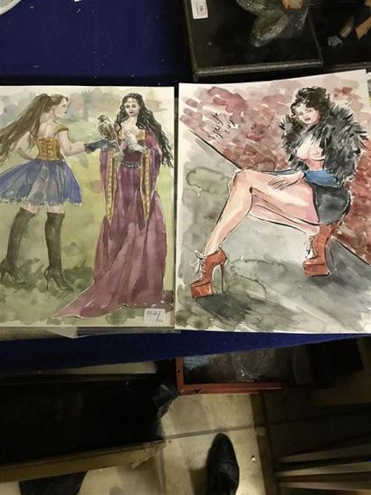 null Anna FRICK
Femmes
Trois aquarelles signées
32 x 24