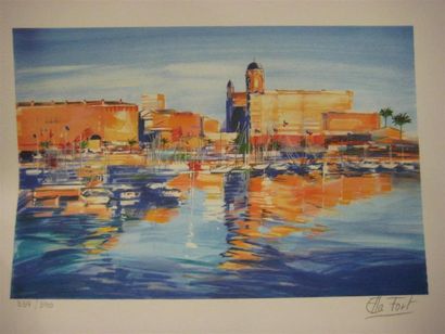 null Ella FORT
"Antibes"
Lithographie 339/390
20 x 30 cm