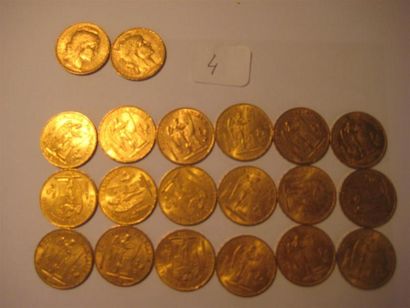null FRANCE
20 Francs or , Coq, 1905 (2)
20 Francs or , Génie, 1871 (3), 1875, 1976...