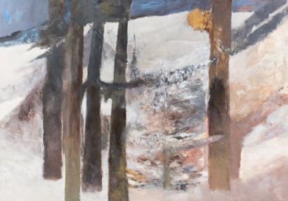 Guy Bardone (1927-2015) «Neige dans le Jura»
Huile sur toile.
Non signée.
82 x 116...