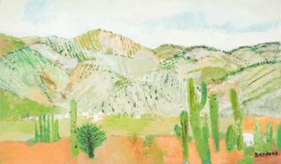 Guy Bardone (1927-2015) «Sierra Madre Mexique, 65»
Huile sur toile.
Signée en bas...