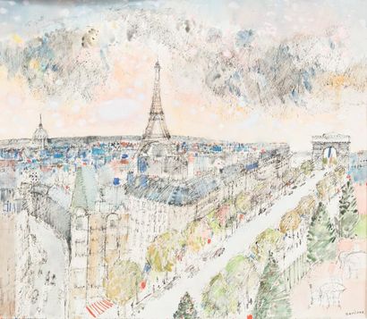 Guy Bardone (1927-2015) «Paysages»
Lot de douze aquarelles et encres sur papier (certaines...
