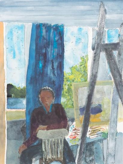 Guy Bardone (1927-2015) «Autoportrait dans l'atelier, paysages et nus»
Lot de trente...