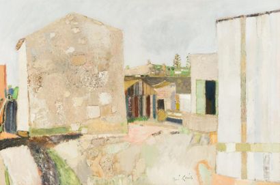 René GENIS (1922-2004) «Quartier de pêcheurs à Ibiza»
Huile sur toile.
Signée en...