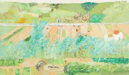 René GENIS (1922-2004) «Paysage»
Huile sur toile.
Non signée.
33 x 55,5 cm