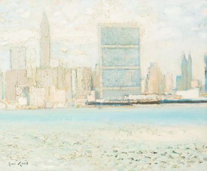 René GENIS (1922-2004) «New York»
Huile sur toile.
Signée en bas à gauche.
38 x 46...