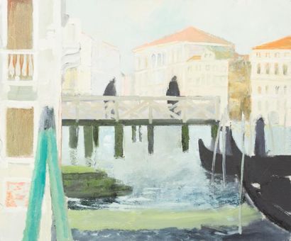 Guy Bardone (1927-2015) «Venise»
Huile sur toile.
Non signée.
54 x 65 cm