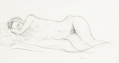 Guy Bardone (1927-2015) «La sieste»
Encre sur papier.
Signé en bas vers la droite.
25,5...