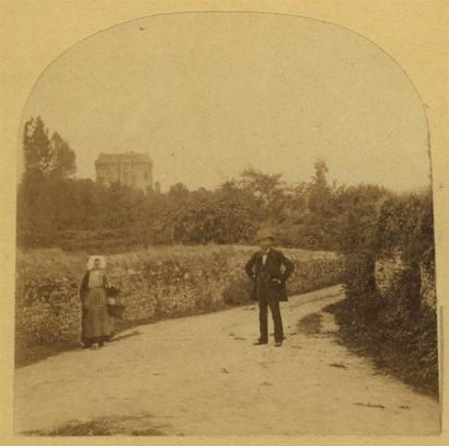 null FURNE & TOURNIER, vue stéréoscopique du " Voyage en Bretagne " N°226, 1857 -...