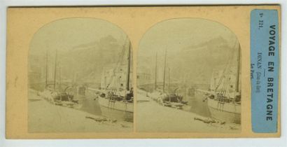null FURNE & TOURNIER, vue stéréoscopique du " Voyage en Bretagne " N°221, 1857-...