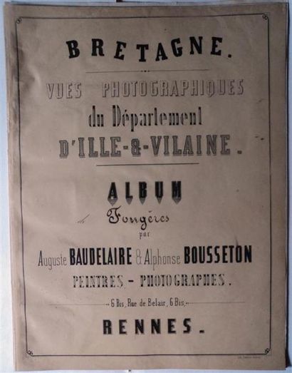 null BAUDELAIRE (c.1830-1880) & BOUSSETON (1823- ?). Huit photographies de la ville...