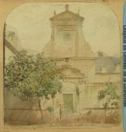 null FURNE & TOURNIER, vue stéréoscopique du " Voyage en Bretagne " N°5, 1857 - Auray...