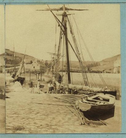 null FURNE & TOURNIER, vue stéréoscopique du " Voyage en Bretagne " N°211, 1857-...