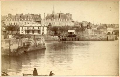 null LESTURGEON. Saint Malo, vers 1880. Tirage albuminé d'époque 9,9 x 15,2 cm collé...