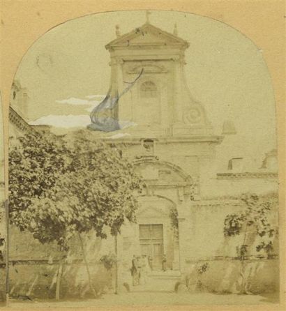 null FURNE & TOURNIER, vue stéréoscopique du " Voyage en Bretagne " N°5, 1857 - Auray...