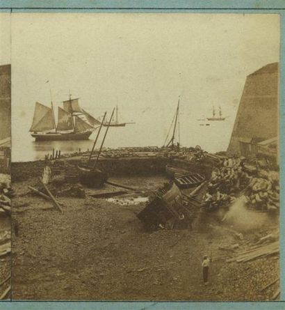 null FURNE & TOURNIER, vue stéréoscopique du " Voyage en Bretagne " N°111, 1857 -...