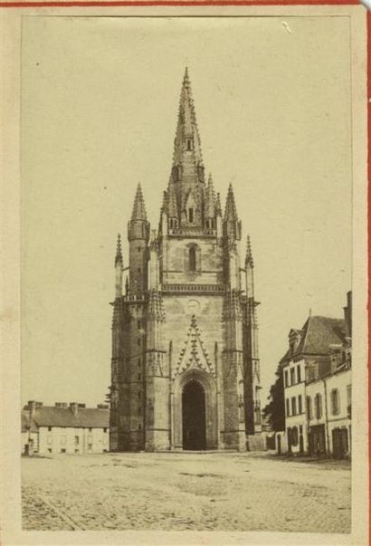 null F. CARLIER. Morbihan, quatre photographies cartes de visite vers 1860/1870 :...